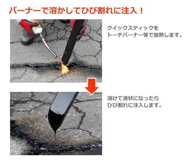 クイックスティック　施工手順