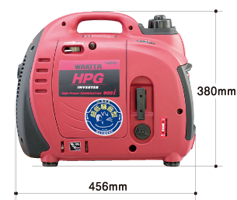 小型・軽量、低騒音のインバータ発電機　MEIHO HPG900i