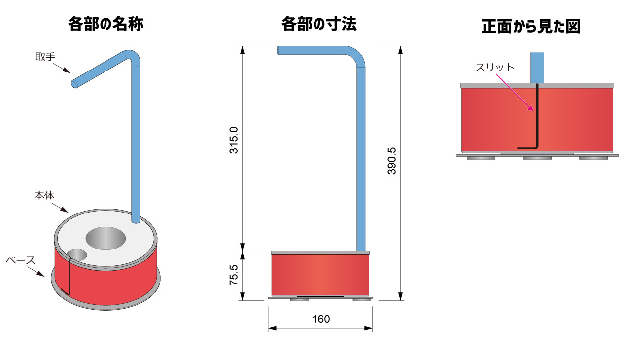 舗装面簡易長さ測定装置　自測くん